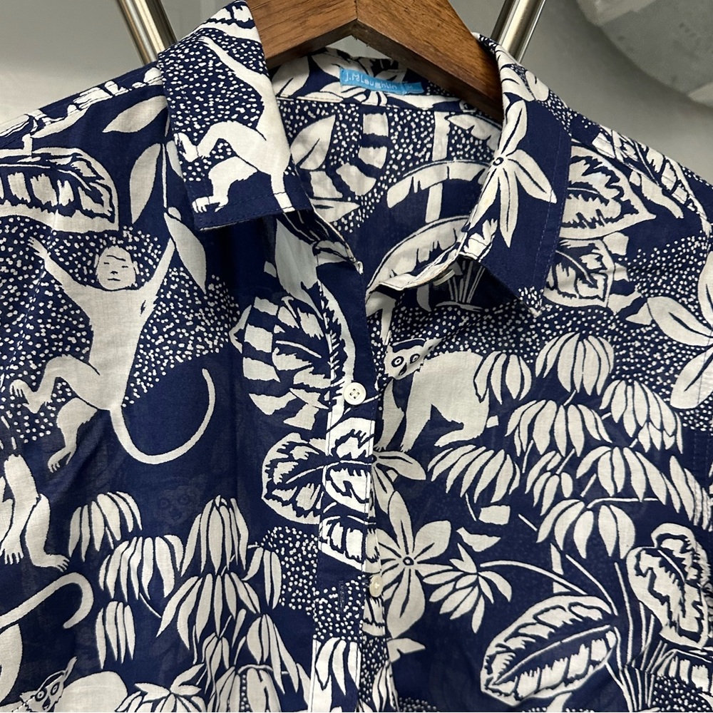 J.McLaughin Britt Linen Shirt, woman size M